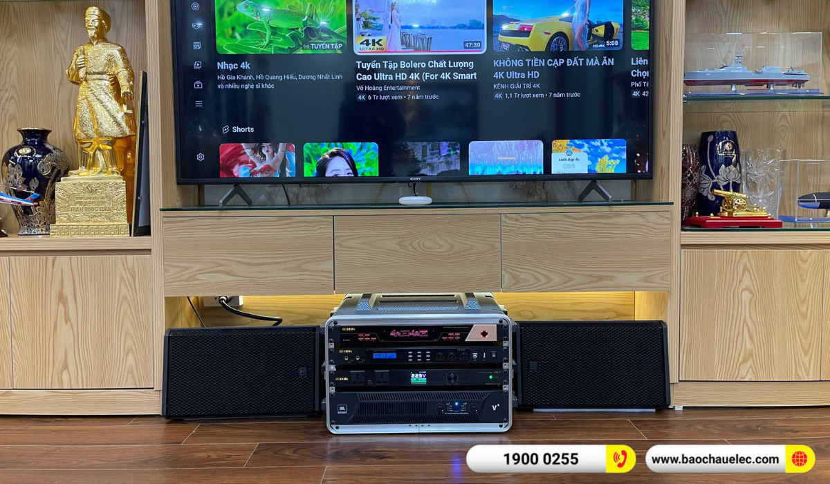 Lắp đặt d&agrave;n karaoke RCF hơn 67tr cho anh Thanh tại H&agrave; Nội
