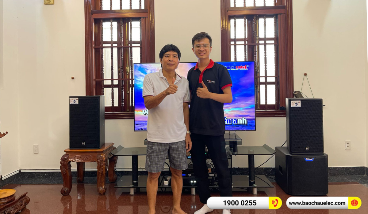 Lắp đặt d&agrave;n karaoke RCF hơn 74tr cho anh Thanh tại Vũng T&agrave;u