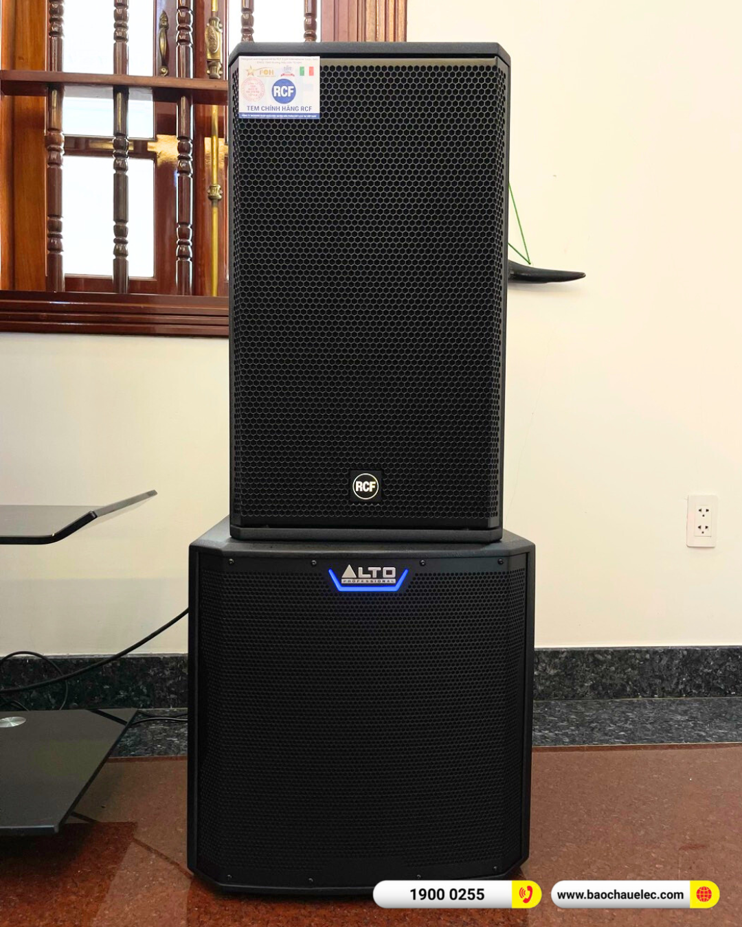 Lắp đặt d&agrave;n karaoke RCF hơn 74tr cho anh Thanh tại Vũng T&agrave;u