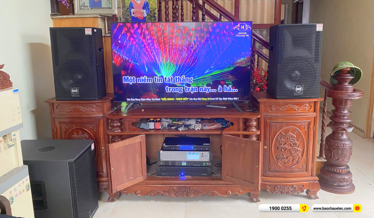 Lắp đặt d&agrave;n karaoke RCF gần 169tr cho anh Thế tại H&agrave; Nam