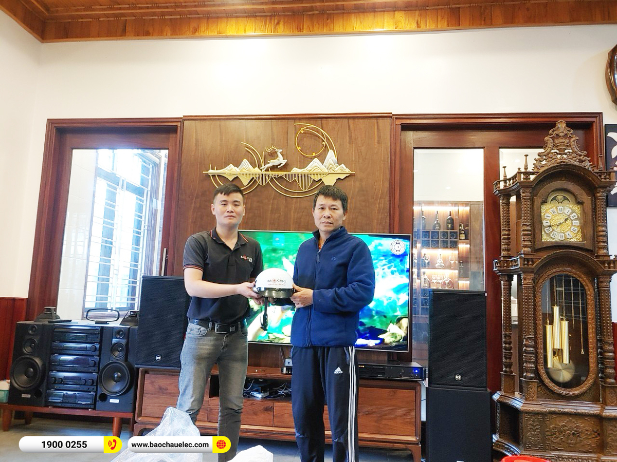Lắp đặt d&agrave;n karaoke RCF gần 54tr cho anh Thiện ở Thanh H&oacute;a