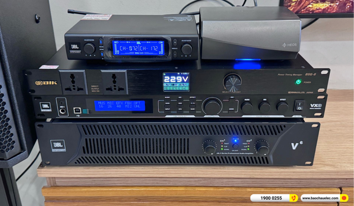 Lắp đặt d&agrave;n karaoke RCF hơn 70tr cho anh Thọ tại TP HCM