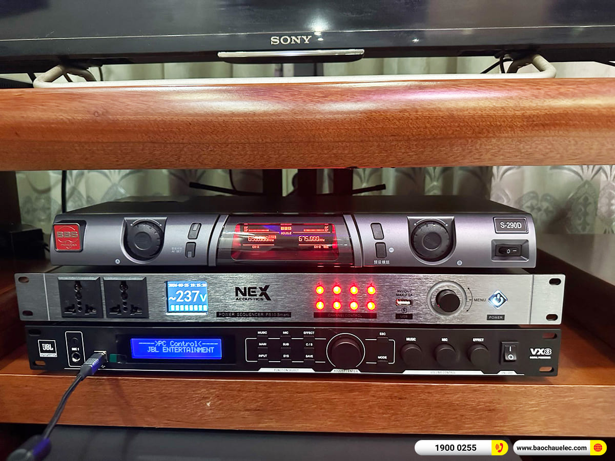 Lắp đặt d&agrave;n karaoke RCF hơn 94tr cho anh Thư ở TPHCM