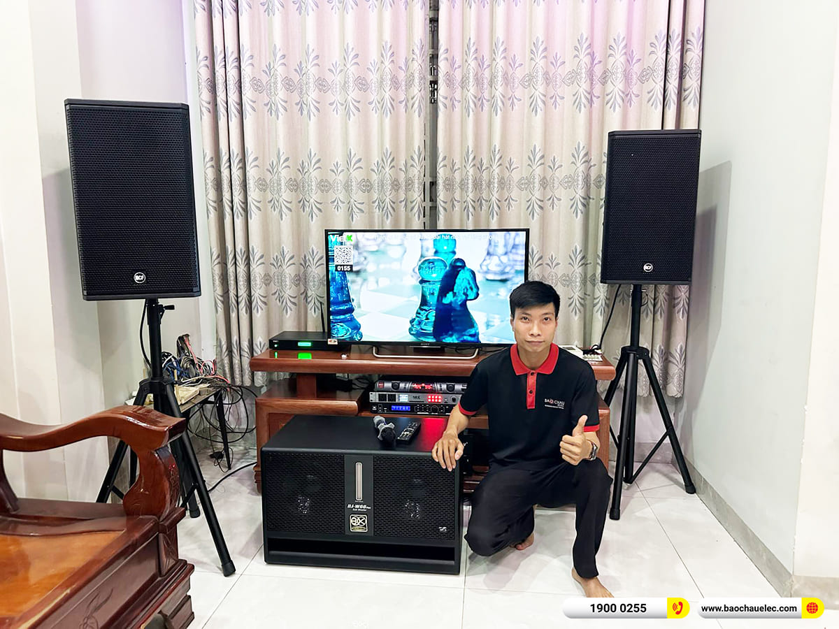 Lắp đặt d&agrave;n karaoke RCF hơn 94tr cho anh Thư ở TPHCM
