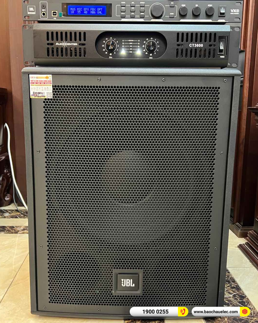 Lắp đặt d&agrave;n karaoke RCF hon 108tr cho anh Thuần tại H&agrave; Nội