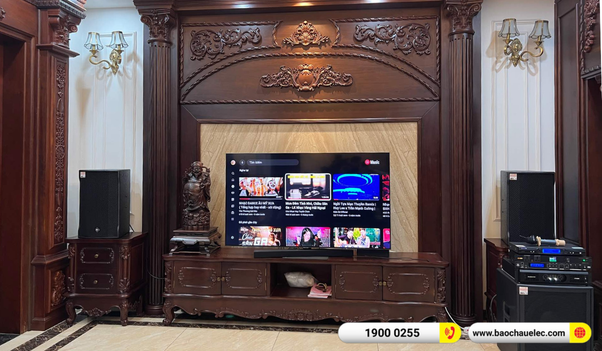 Lắp đặt d&agrave;n karaoke RCF hon 108tr cho anh Thuần tại H&agrave; Nội