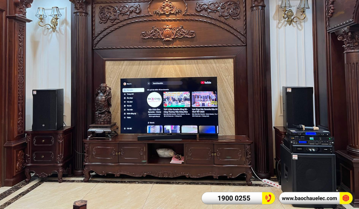 Lắp đặt d&agrave;n karaoke RCF hon 108tr cho anh Thuần tại H&agrave; Nội