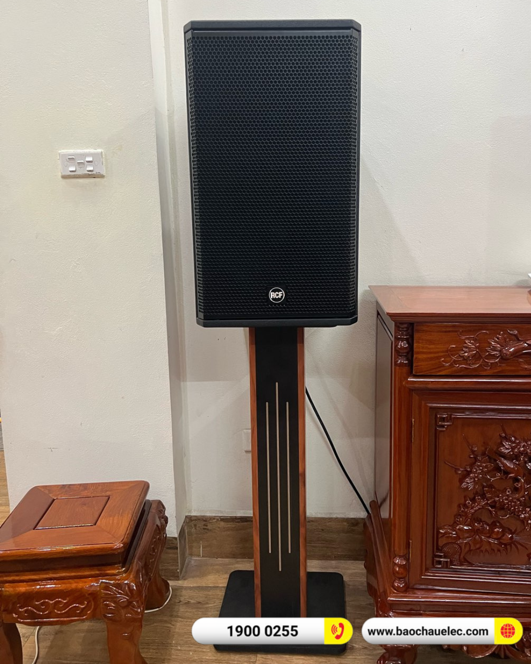 Lắp đặt d&agrave;n karaoke RCF hơn 84tr cho anh Thủy tại Quảng Ninh