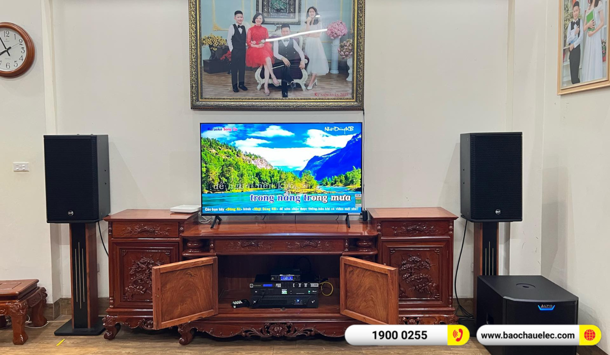 Lắp đặt d&agrave;n karaoke RCF hơn 84tr cho anh Thủy tại Quảng Ninh
