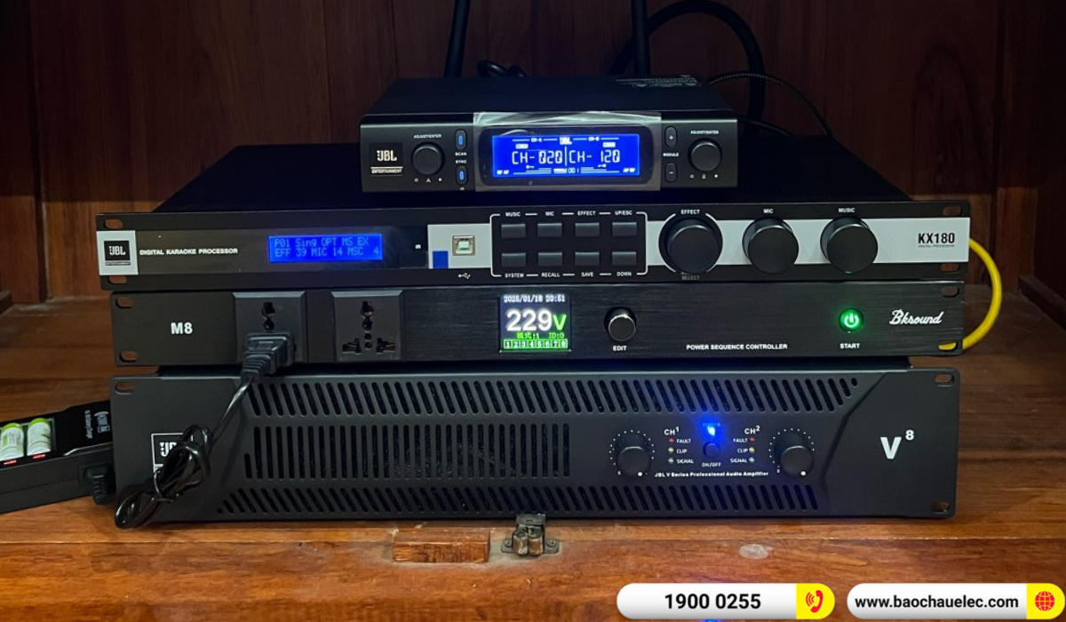 Lắp đặt d&agrave;n karaoke RCF hơn 84tr cho anh Thủy tại Quảng Ninh