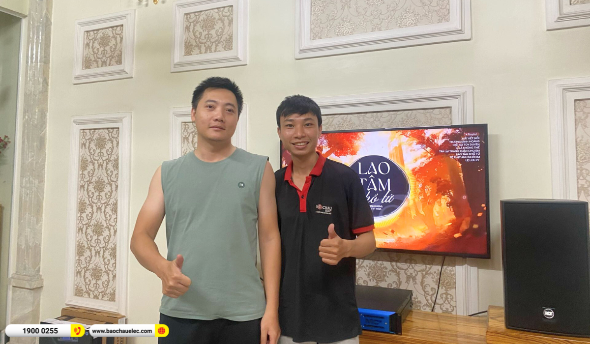 Lắp đặt d&agrave;n karaoke RCF gần 192tr cho anh To&agrave;n tại TP HCM