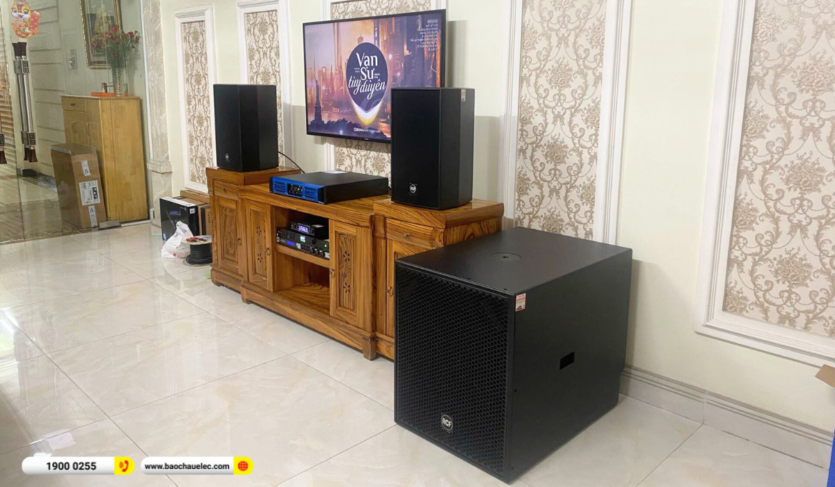 Lắp đặt d&agrave;n karaoke RCF gần 192tr cho anh To&agrave;n tại TP HCM