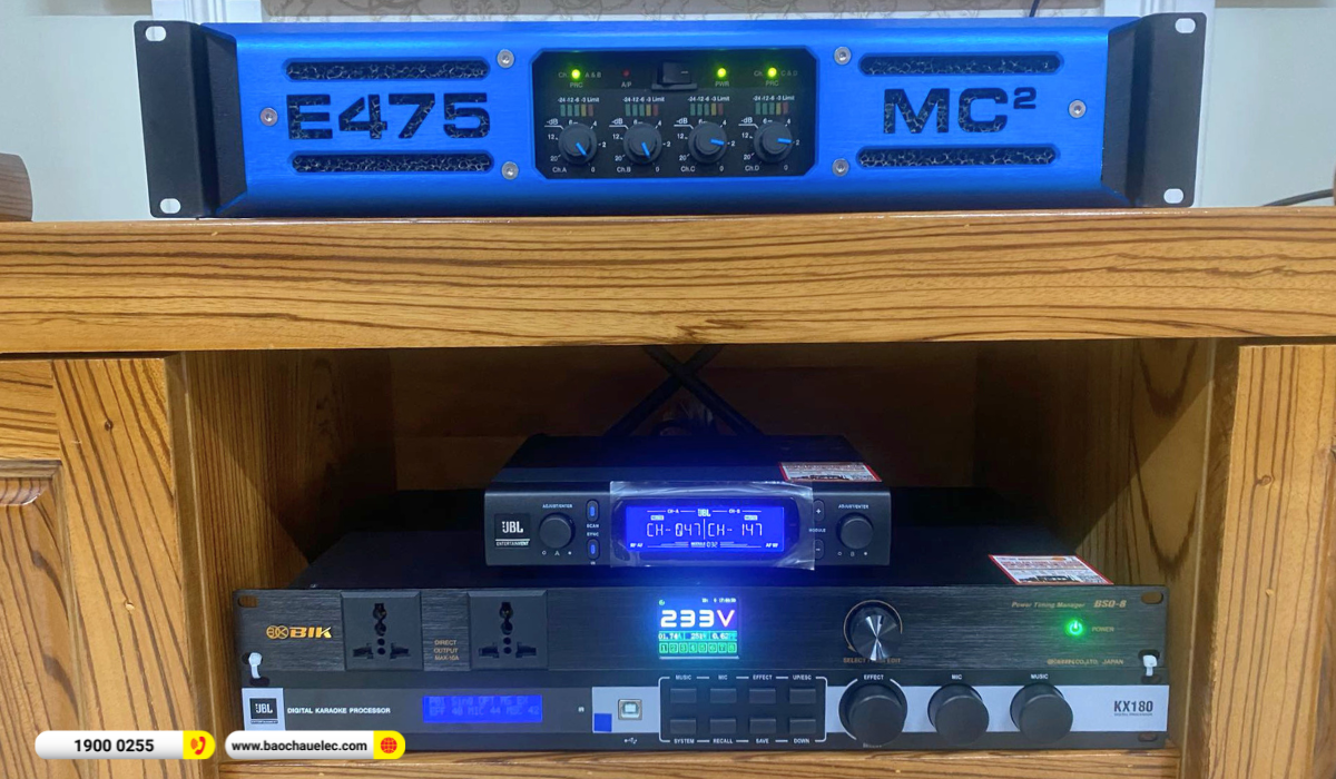 Lắp đặt d&agrave;n karaoke RCF gần 192tr cho anh To&agrave;n tại TP HCM