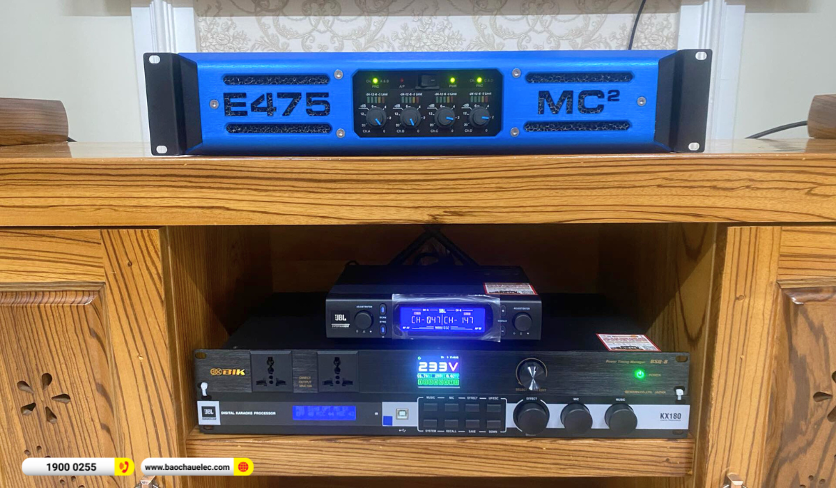 Lắp đặt d&agrave;n karaoke RCF gần 192tr cho anh To&agrave;n tại TP HCM