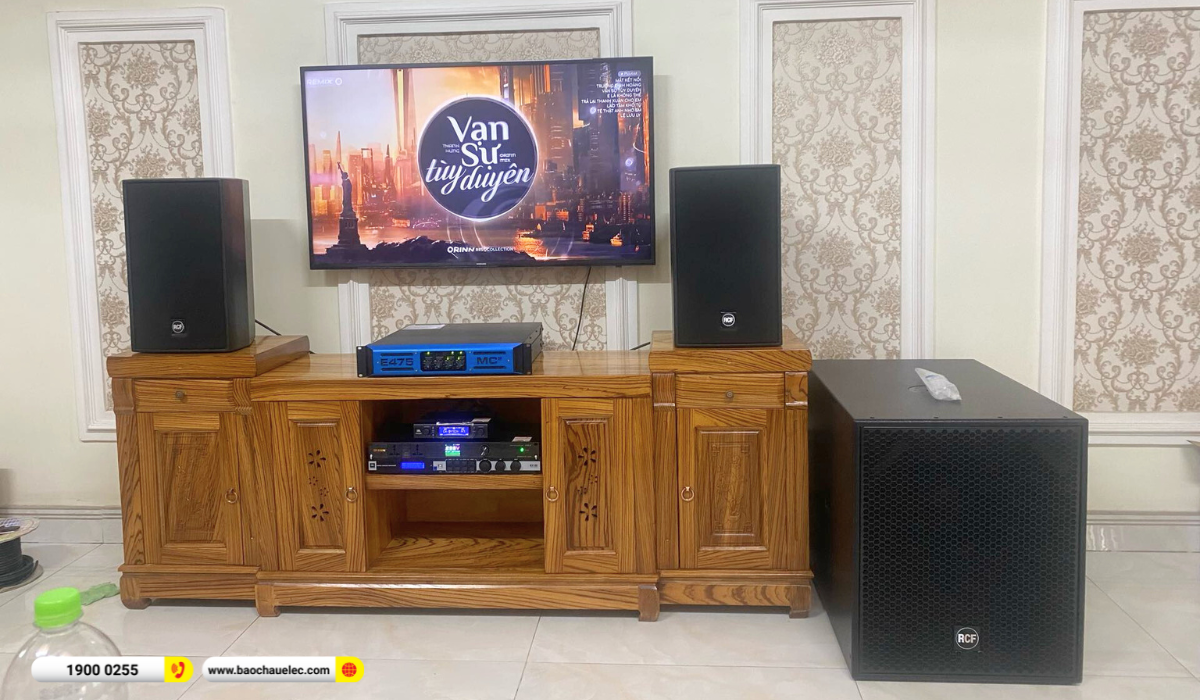 Lắp đặt d&agrave;n karaoke RCF gần 192tr cho anh To&agrave;n tại TP HCM