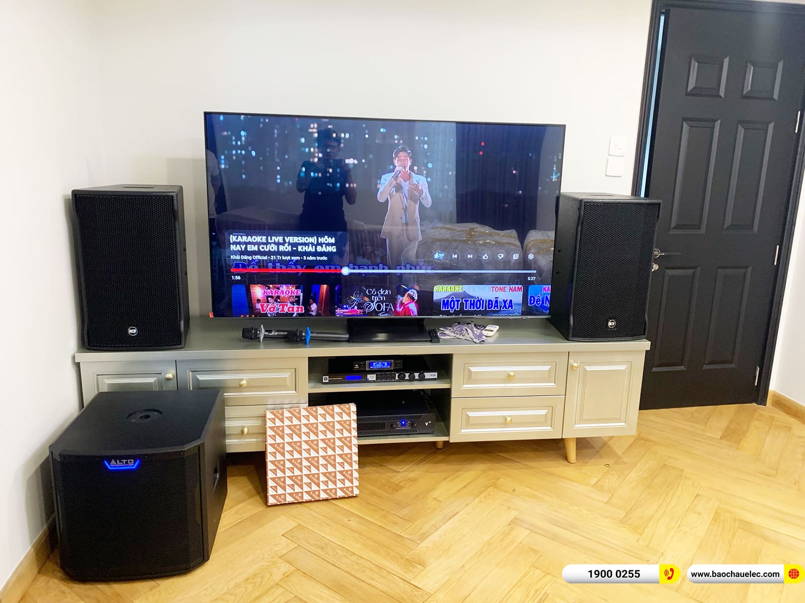 Lắp đặt d&agrave;n karaoke RCF gần 111tr cho anh Trung ở TPHCM