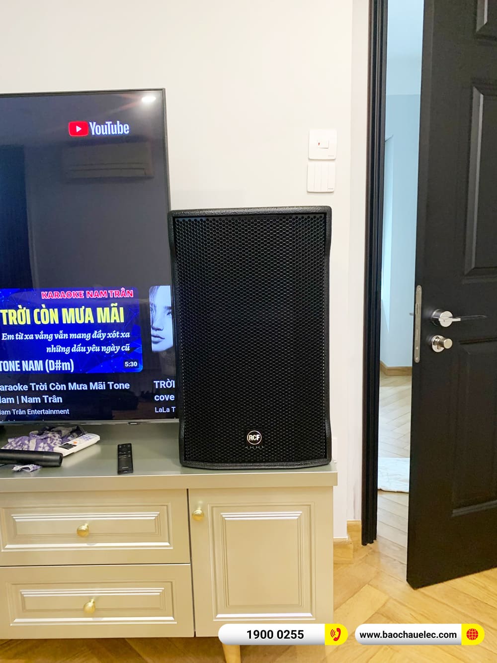 Lắp đặt d&agrave;n karaoke RCF gần 111tr cho anh Trung ở TPHCM