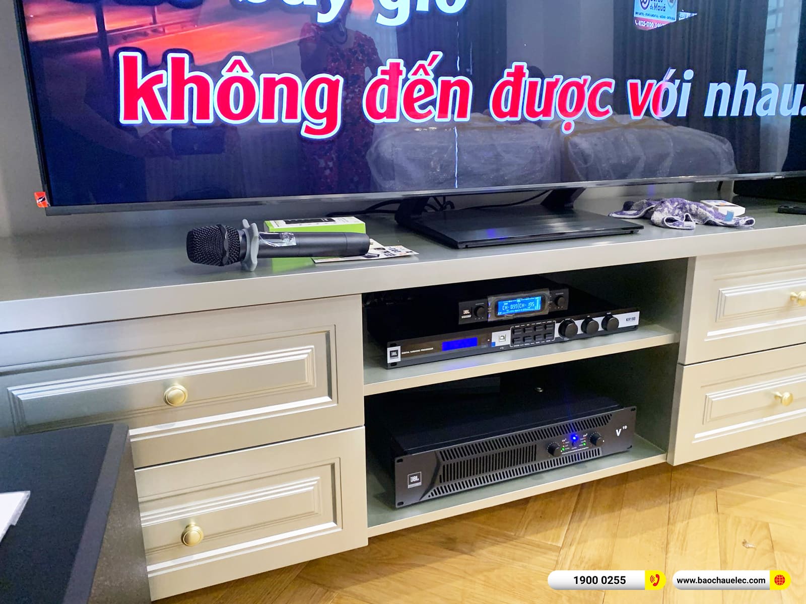 Lắp đặt d&agrave;n karaoke RCF gần 111tr cho anh Trung ở TPHCM