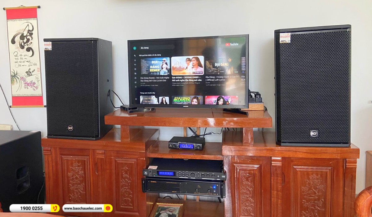 Lắp đặt d&agrave;n karaoke RCF gần 61tr cho anh Trường tại B&agrave; Rịa Vũng T&agrave;u