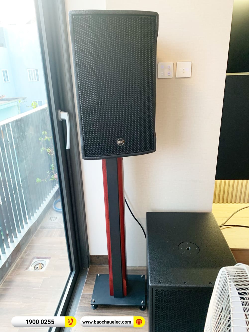 Lắp đặt d&agrave;n karaoke RCF gần 192tr cho anh Tuấn ở TPHCM