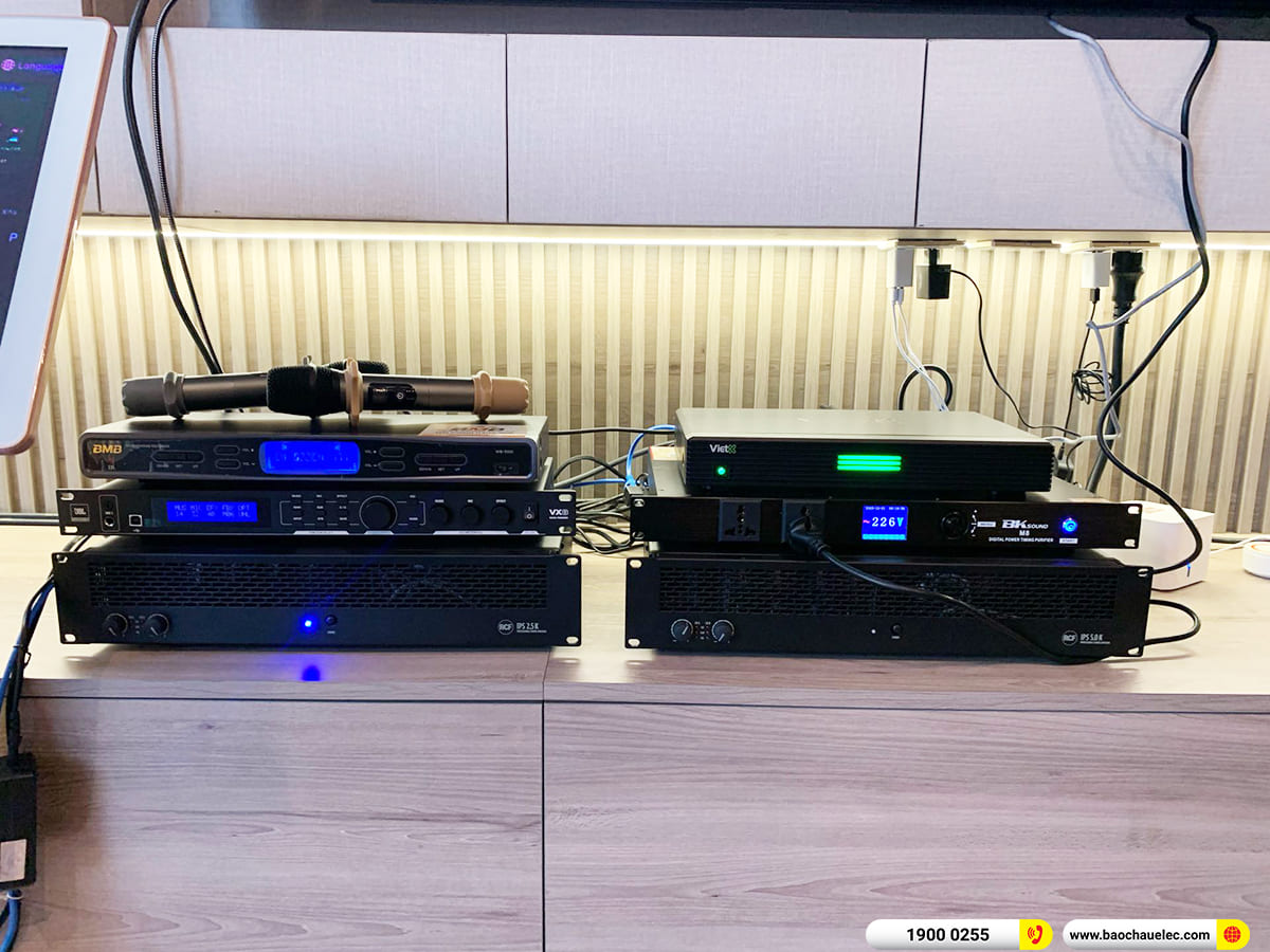 Lắp đặt d&agrave;n karaoke RCF gần 192tr cho anh Tuấn ở TPHCM