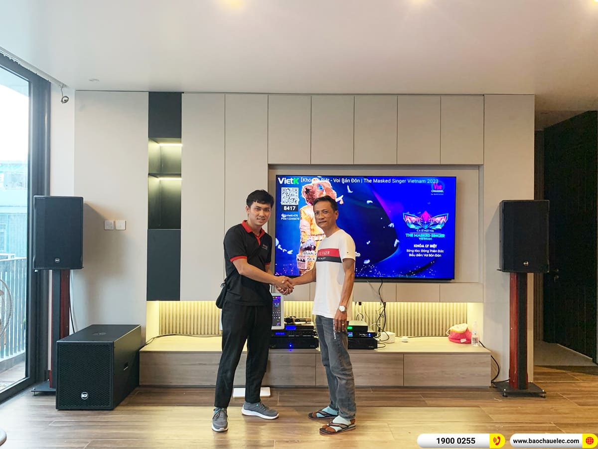 Lắp đặt d&agrave;n karaoke RCF gần 192tr cho anh Tuấn ở TPHCM