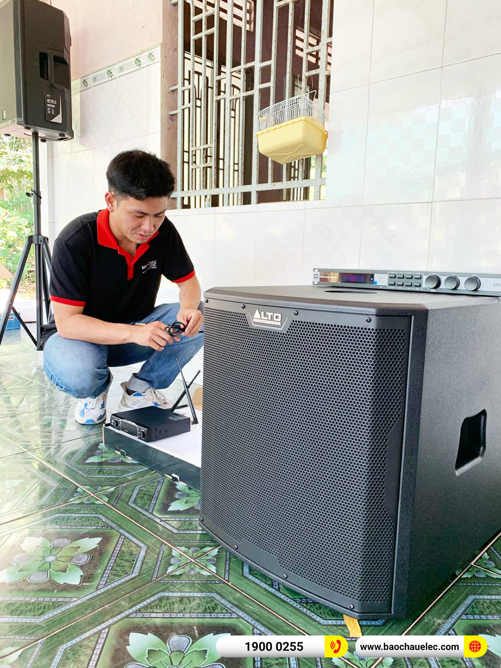 Lắp đặt d&agrave;n karaoke RCF hơn 75tr cho anh &Uacute;t ở Tiền Giang