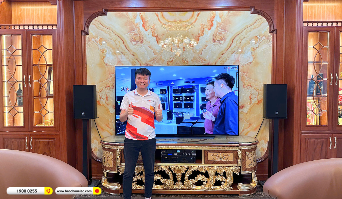 Lắp đặt d&agrave;n karaoke RCF gần 115tr cho biệt thự Tiểu Khu 4 tại Bắc Kạn