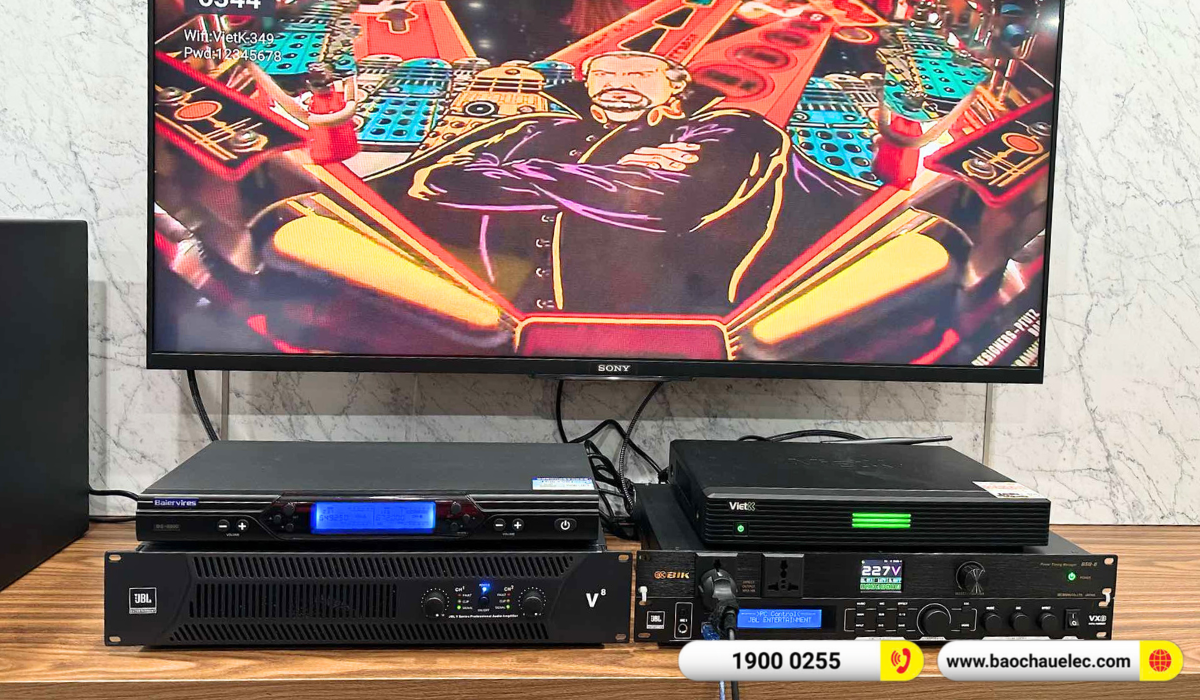 Lắp đặt d&agrave;n karaoke RCF hơn 122tr cho biệt thự Vinhomes Gardenia tại H&agrave; Nội