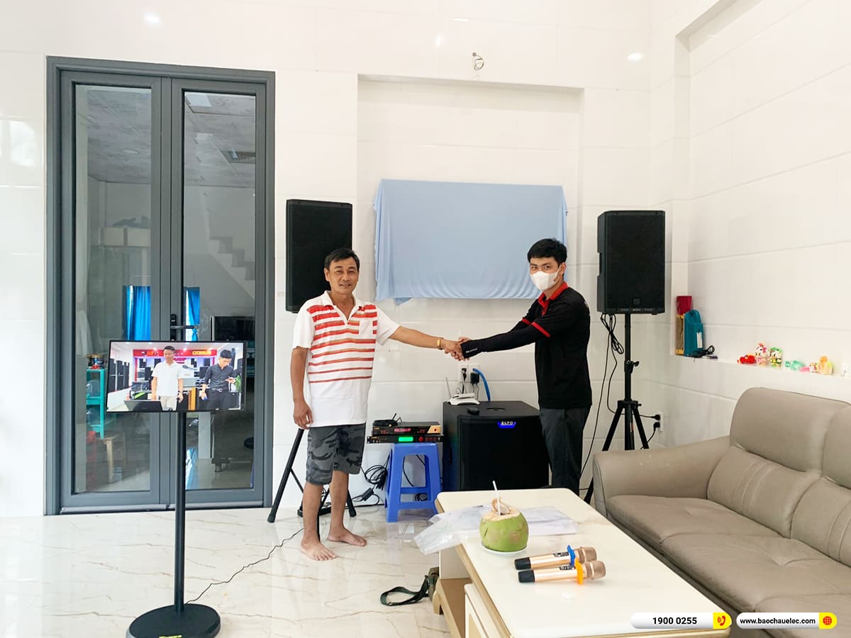 Lắp đặt d&agrave;n karaoke RCF 84tr cho chị B&igrave;nh ở Bến Tre 