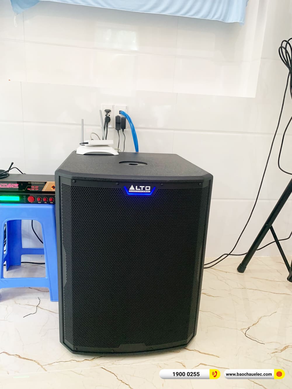 Lắp đặt d&agrave;n karaoke RCF 84tr cho chị B&igrave;nh ở Bến Tre