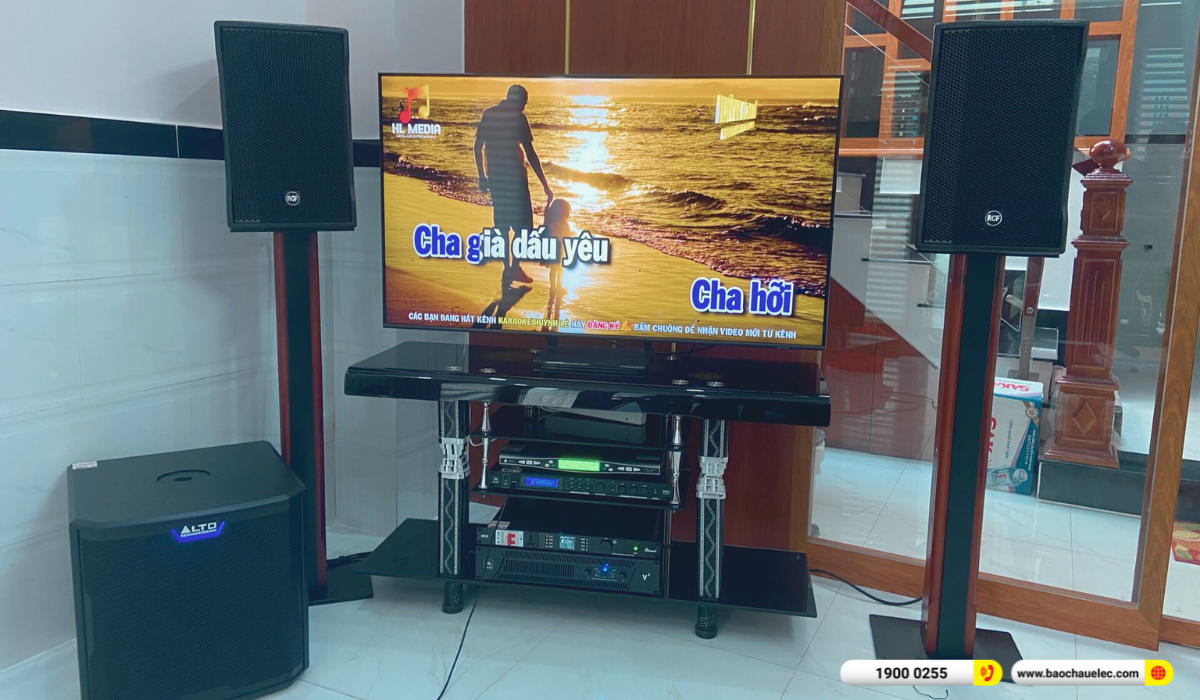 Lắp dặt d&agrave;n karaoke RCF hơn 102tr cho chị B&igrave;nh tại TP HCM