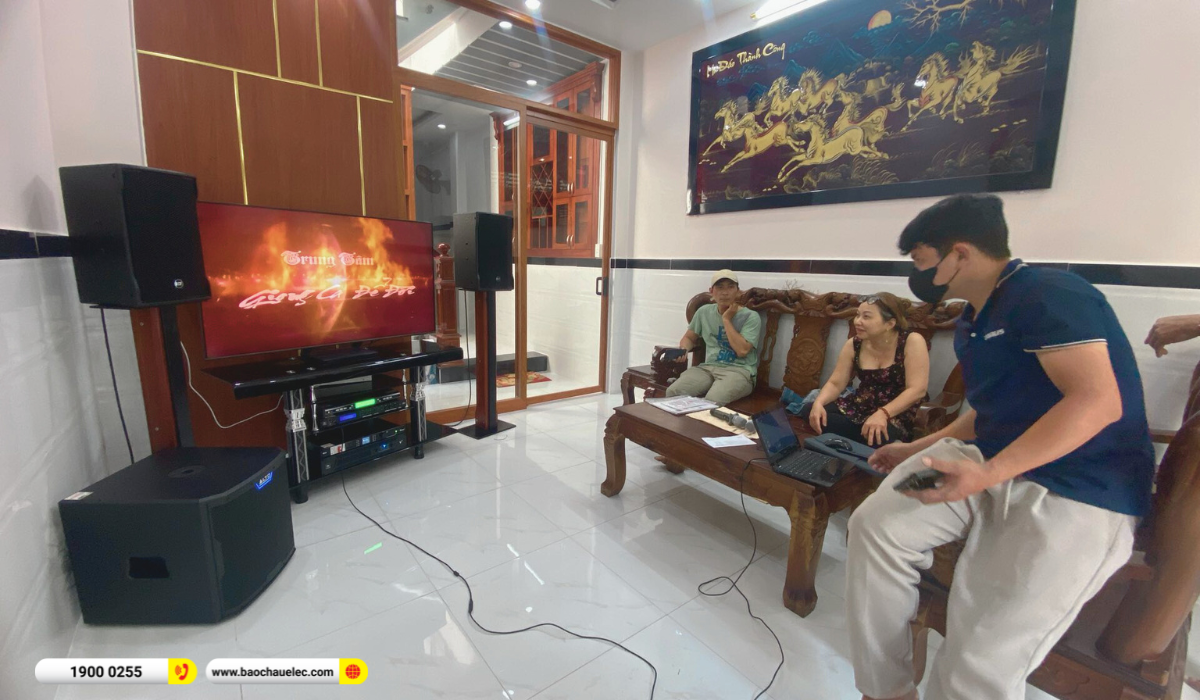 Lắp dặt d&agrave;n karaoke RCF hơn 102tr cho chị B&igrave;nh tại TP HCM