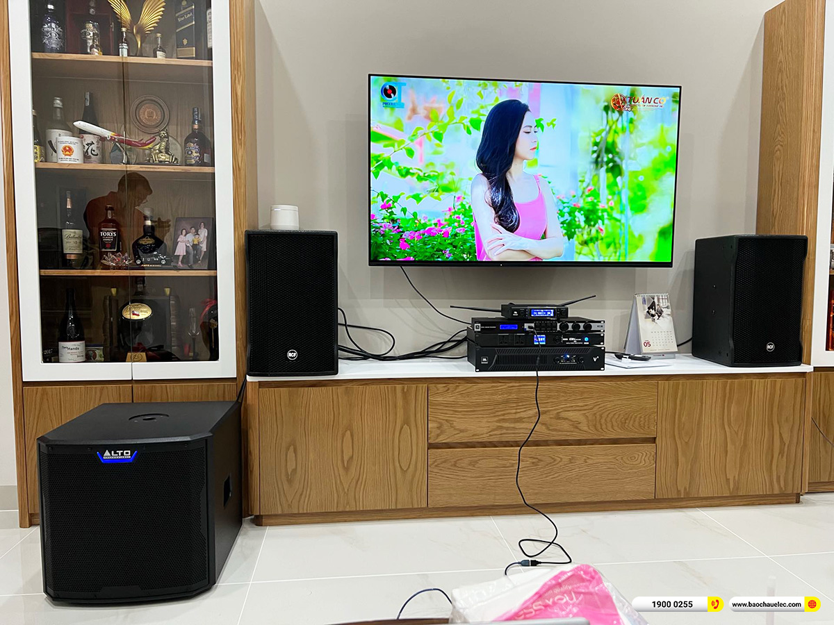 Lắp đặt dàn karaoke RCF hơn 96tr cho chị Dương ở TPHCM