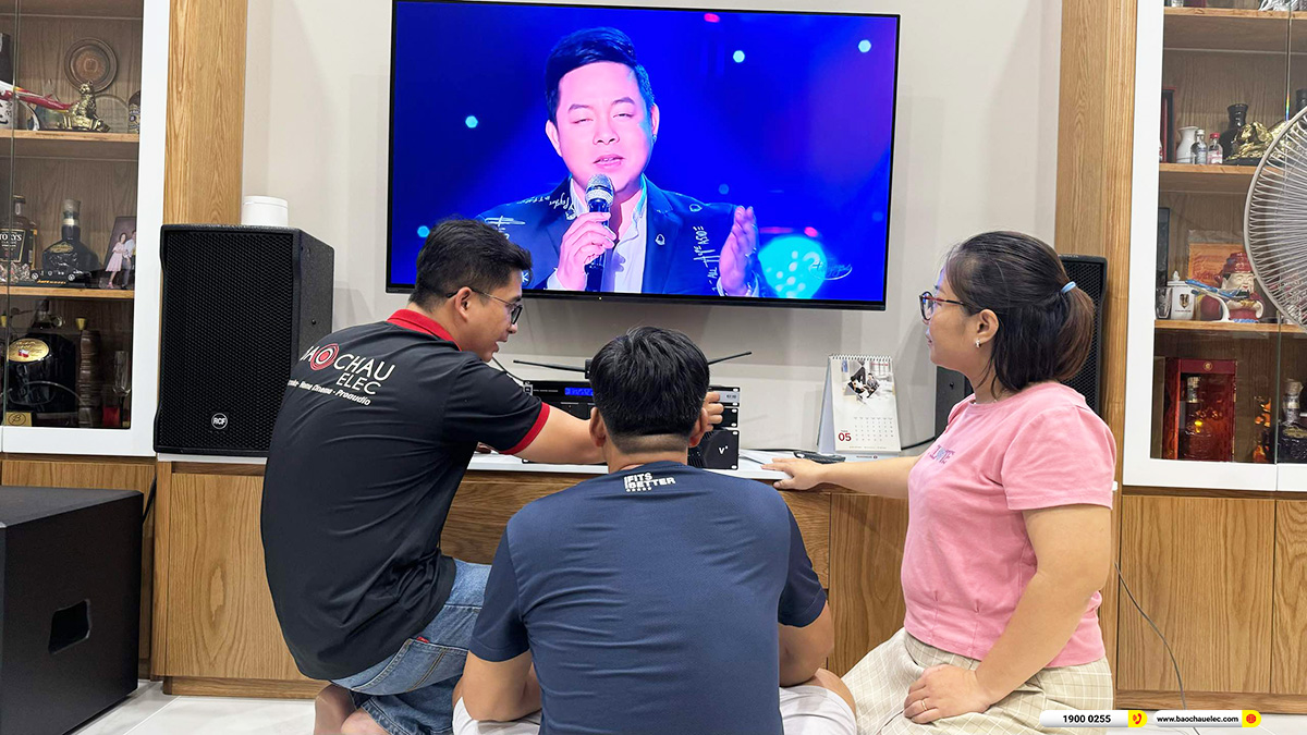 Lắp đặt dàn karaoke RCF hơn 96tr cho chị Dương ở TPHCM
