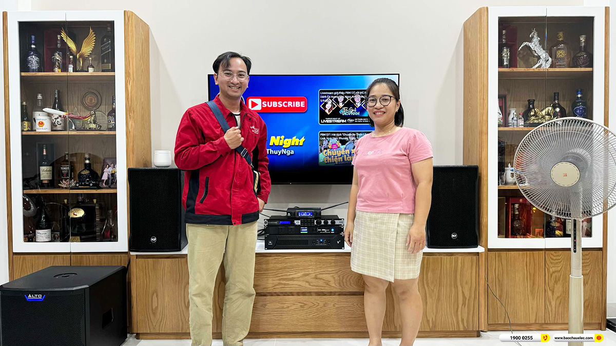 Lắp đặt dàn karaoke RCF hơn 96tr cho chị Dương ở TPHCM