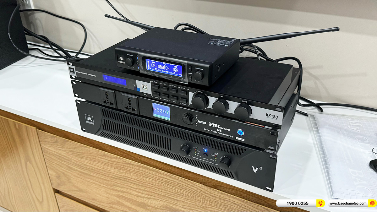 Lắp đặt dàn karaoke RCF hơn 96tr cho chị Dương ở TPHCM