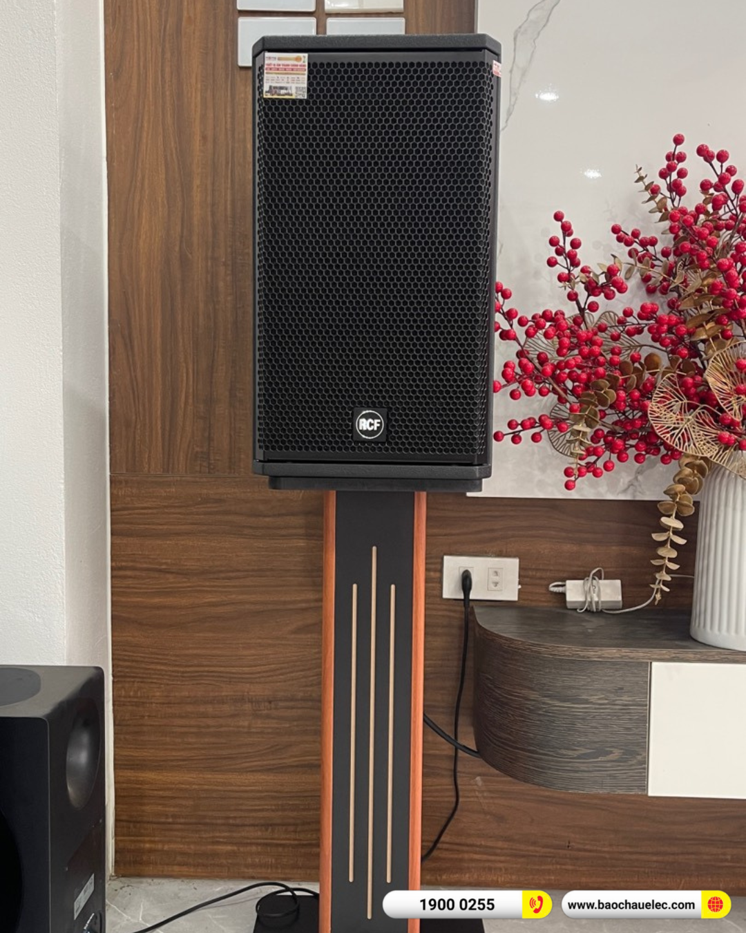 Lắp đặt d&agrave;n karaoke RCF hơn 60tr cho chị Nga tại H&agrave; Nội