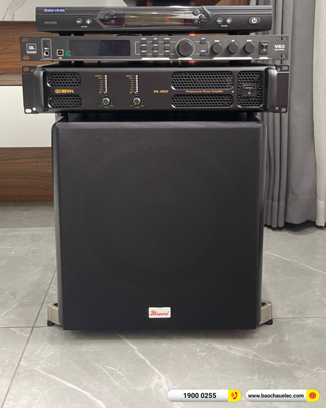 Lắp đặt d&agrave;n karaoke RCF hơn 60tr cho chị Nga tại H&agrave; Nội