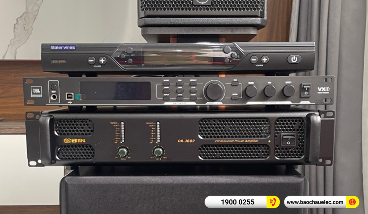 Lắp đặt d&agrave;n karaoke RCF hơn 60tr cho chị Nga tại H&agrave; Nội
