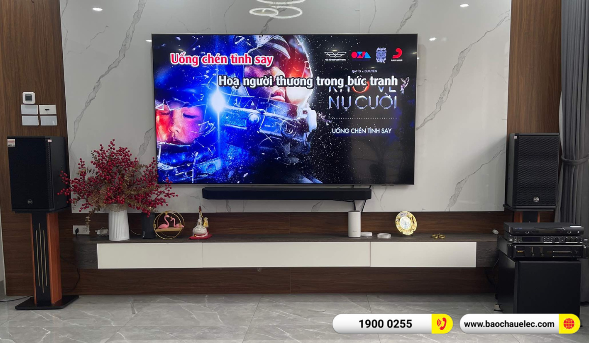 Lắp đặt d&agrave;n karaoke RCF hơn 60tr cho chị Nga tại H&agrave; Nội
