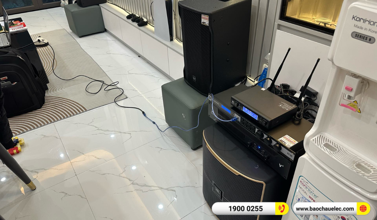 Lắp đặt d&agrave;n karaoke RCF hơn 96tr cho chị Thơm tại H&agrave; Nội