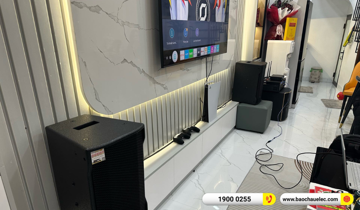 Lắp đặt d&agrave;n karaoke RCF hơn 96tr cho chị Thơm tại H&agrave; Nội