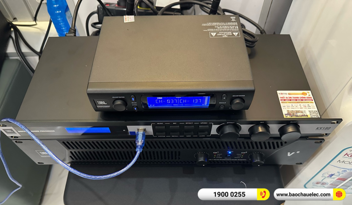 Lắp đặt d&agrave;n karaoke RCF hơn 96tr cho chị Thơm tại H&agrave; Nội