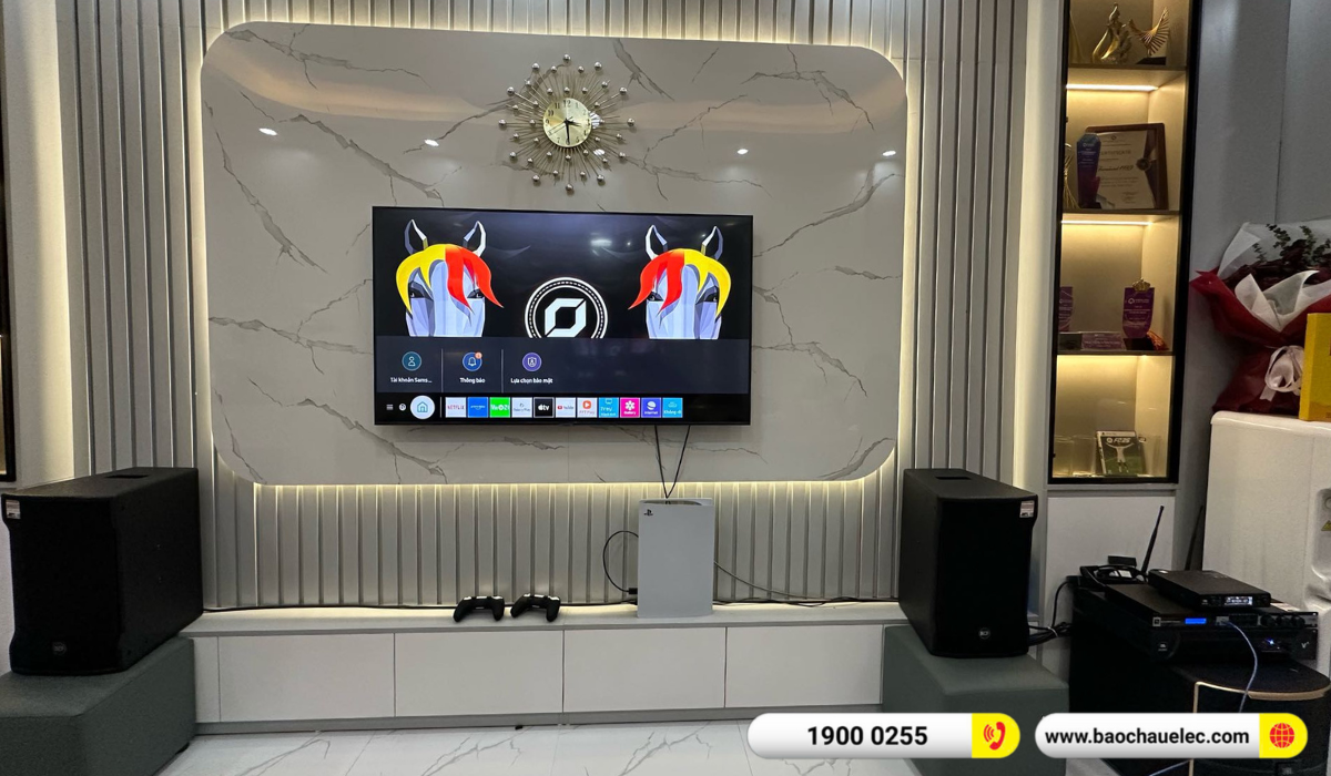Lắp đặt d&agrave;n karaoke RCF hơn 96tr cho chị Thơm tại H&agrave; Nội