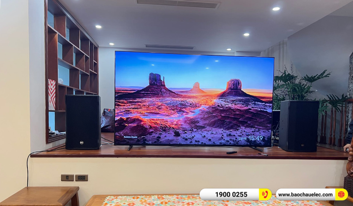 Lắp đặt d&agrave;n karaoke RCF hơn 140tr cho chị Thủy tại H&agrave; Nội
