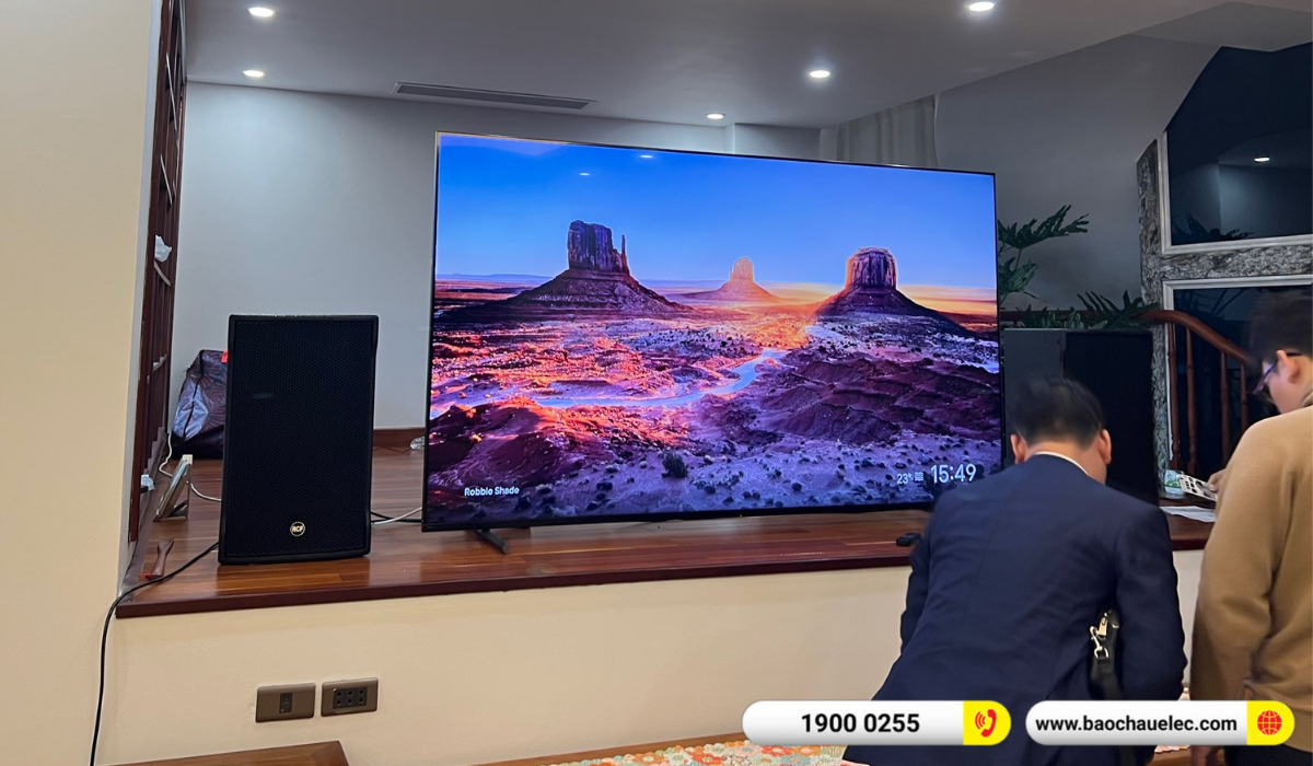 Lắp đặt d&agrave;n karaoke RCF hơn 140tr cho chị Thủy tại H&agrave; Nội