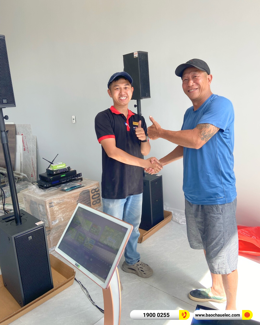 Lắp đặt d&agrave;n karaoke RCF gần 292tr cho chị T&uacute; tại C&agrave; Mau