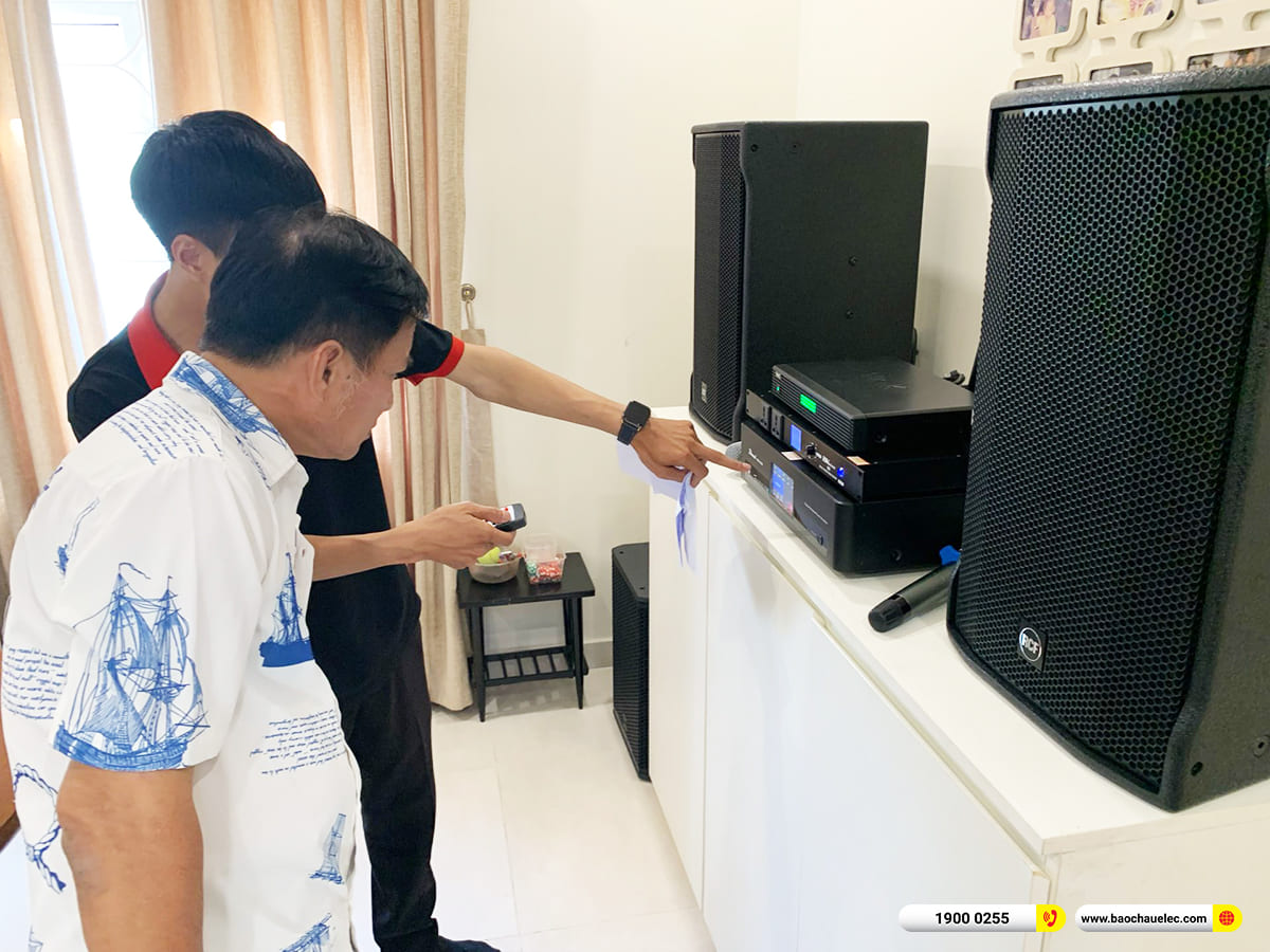 Lắp đặt d&agrave;n karaoke RCF hơn 115tr cho ch&uacute; Thọ ở TPHCM