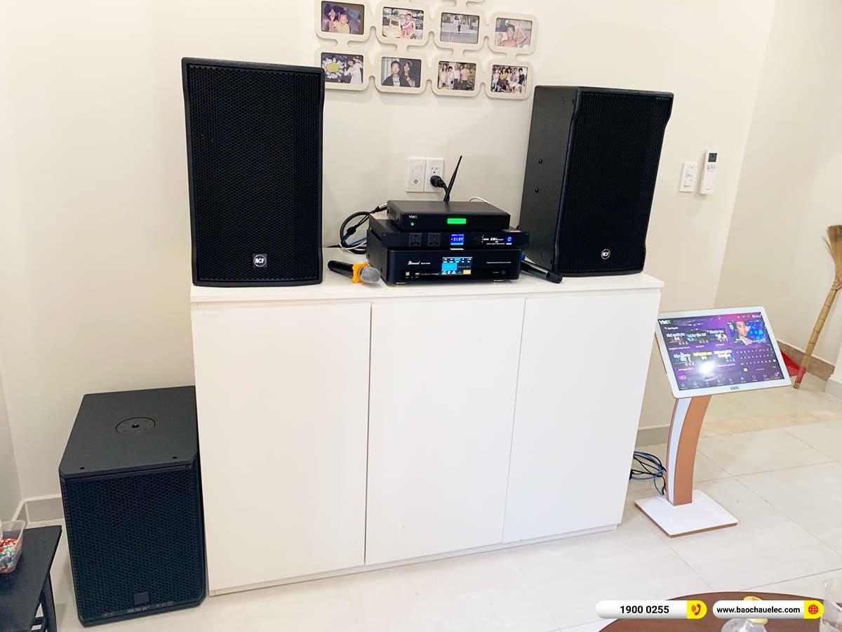 Lắp đặt d&agrave;n karaoke RCF hơn 115tr cho ch&uacute; Thọ ở TPHCM